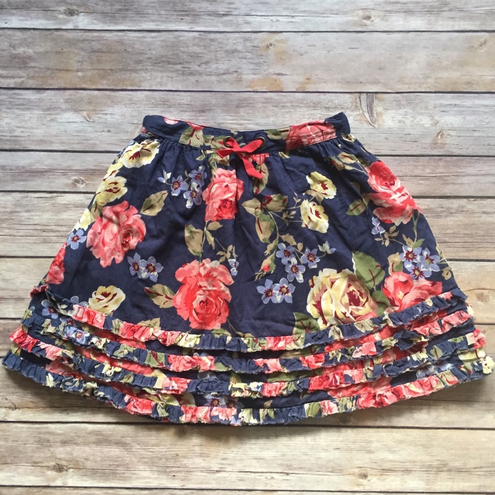 Mini Boden Floral Skirt